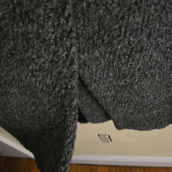 J. Jill Alpaca Wool Made In Peru Gray Fuzzy Coat Size S (Missy) - Picture 4 of 6